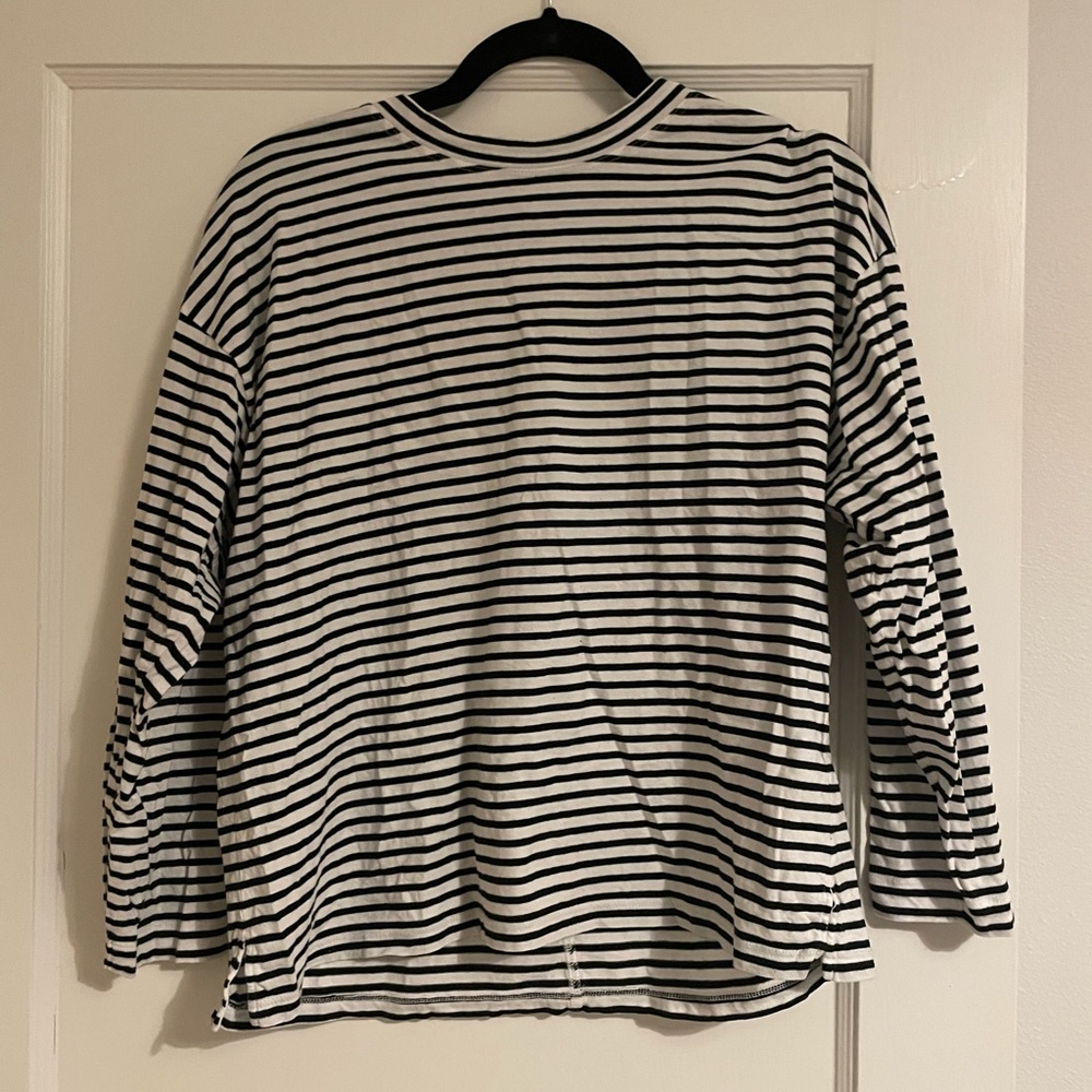 AYR Black and White Striped Shirt